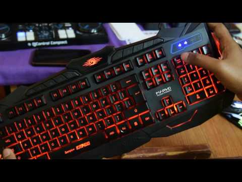 Product Demo & Review - Marvo Scorpion Black Light KM 400 Gaming Keyboard and Mouse Combo