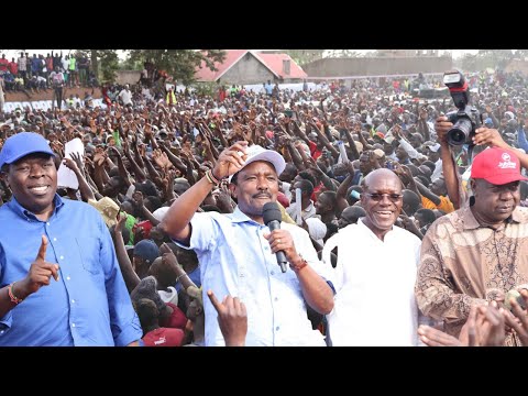 Kalonzo Matiang I Wamalwa Natembeya Hold A Charged Rally In Malava Campaigning For Seth Panyako