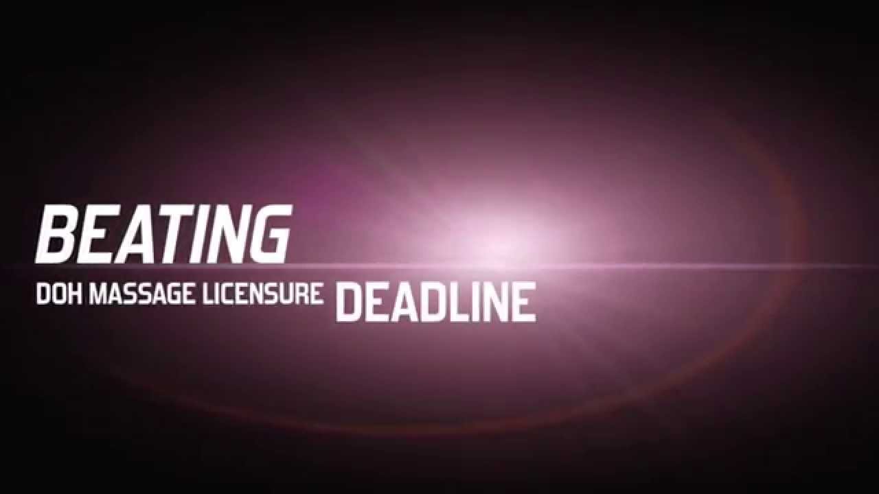 imovie for chromebook DOH MASSAGE LICENSURE DEADLINE