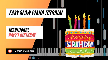 Happy Birthday Easy Slow Piano Tutorial