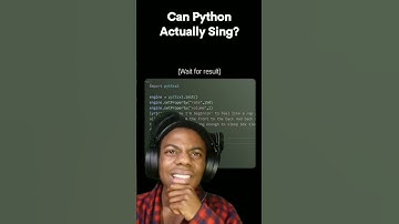 Wait… Can Python Really Sing? 👀🎶#shorts