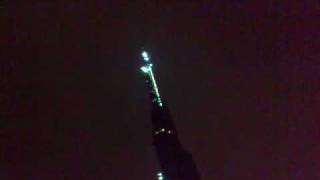 Burj Dubai Lightning Strike