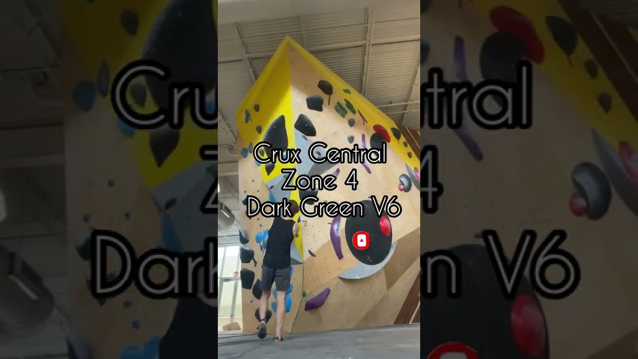 Crux Climbing Center Central - Zone 4 - Dark Green V6
