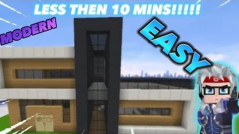 How to build modern house in skyblock Blockman go | #viral #youtube #trending #youtubevideo