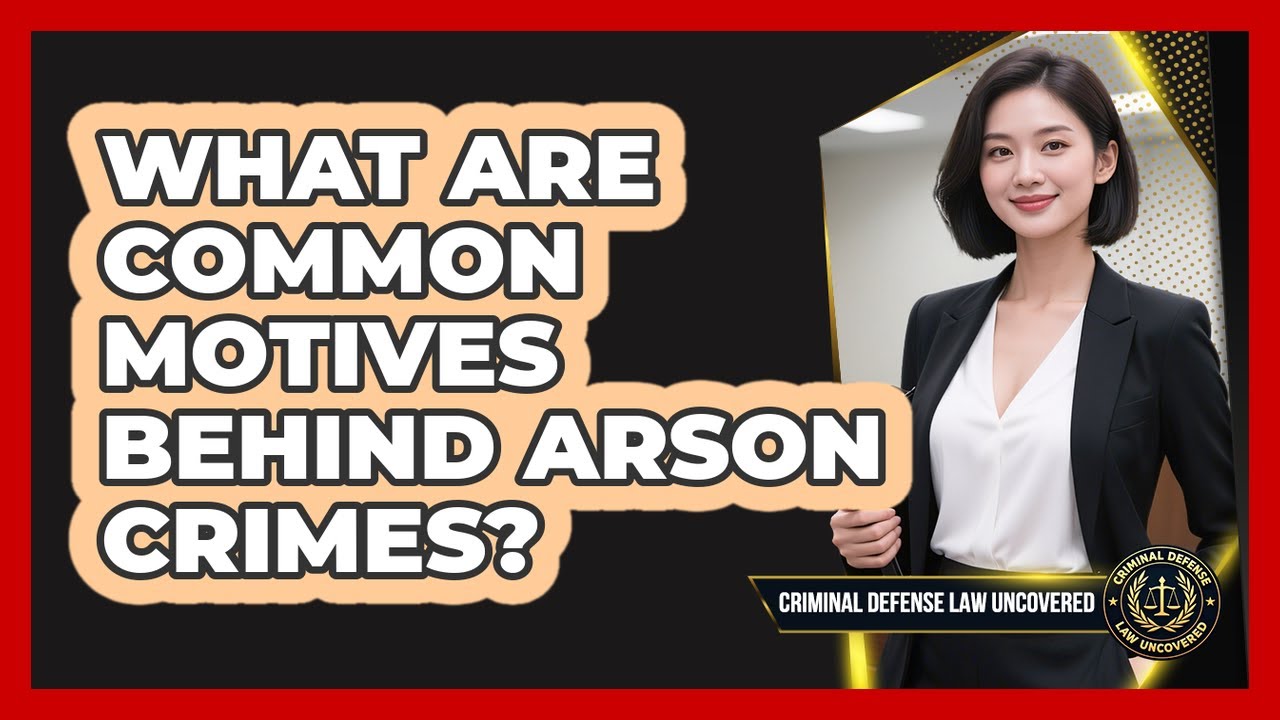 What Are Common Motives Behind Arson Crimes? - Criminal Defense Law Uncovered