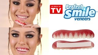 Trying On $14 Veneers! Review and Demo  As Seen on TV!