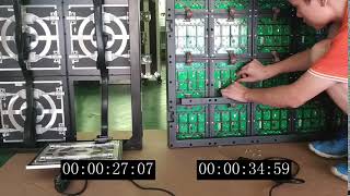 Aluminum Base Cover Module Vs Normal Rear Access Led Display