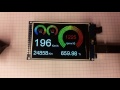 arduino mega 2560 TFT  hx8357b  speedometer