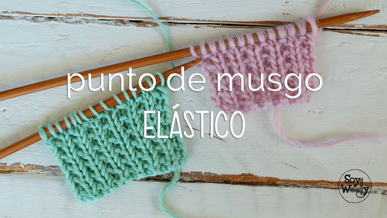 Punto de Musgo Elástico: muy fácil y no se enrosca
