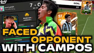 I Destroyed an Opponent with New Heroes GK CAMPOS | Opponent Got Frustrated 🤬 | FC Mobile 24
