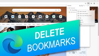 how to delete bookmarks in edge