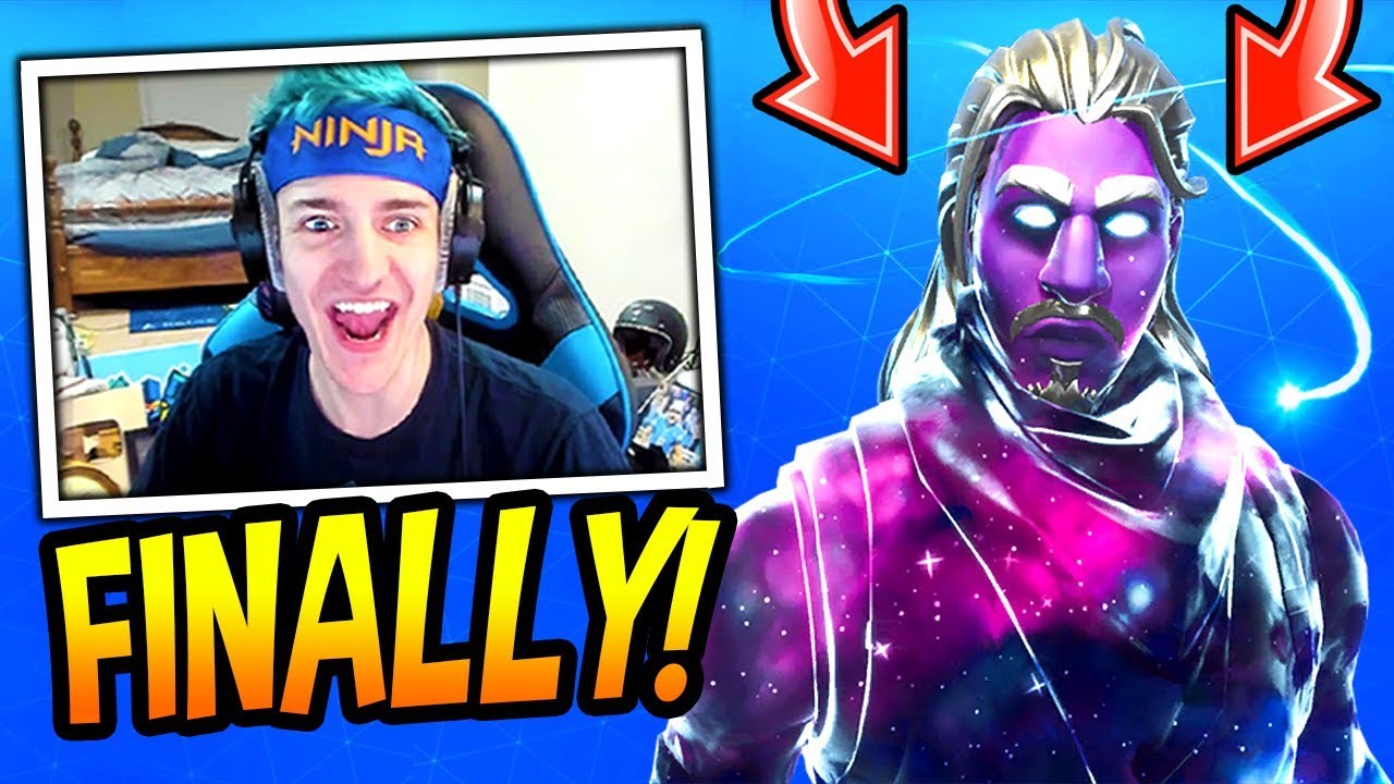 NINJA REVEALS HIS *NEW* GALAXY SKIN! *LEGENDARY* Fortnite FUNNY ...