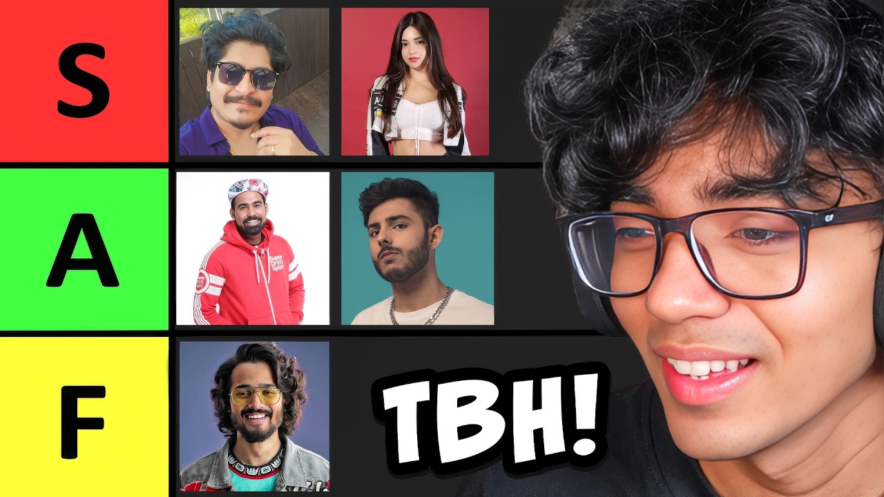 We Made Indian YouTubers Tier List...😱
