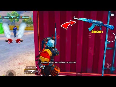 3000-damage-against-squads-using-akm-glacier-skin-in-pubg-mobile