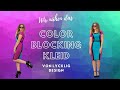 Wir nähen das Color Blocking Kleid von Lycklig Design