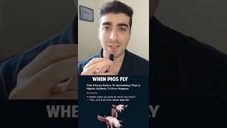 Daily Words pt.3 | When pigs fly معنی | #shorts