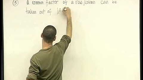 43 -  Properties of determinants