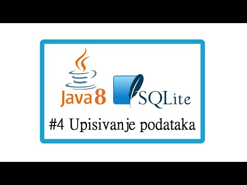 #4 Java SQLite - Upisivanje podataka