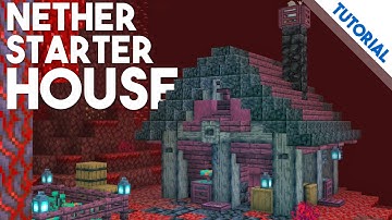 How to Build a Nether Starter House (Minecraft 1.16 Tutorial)
