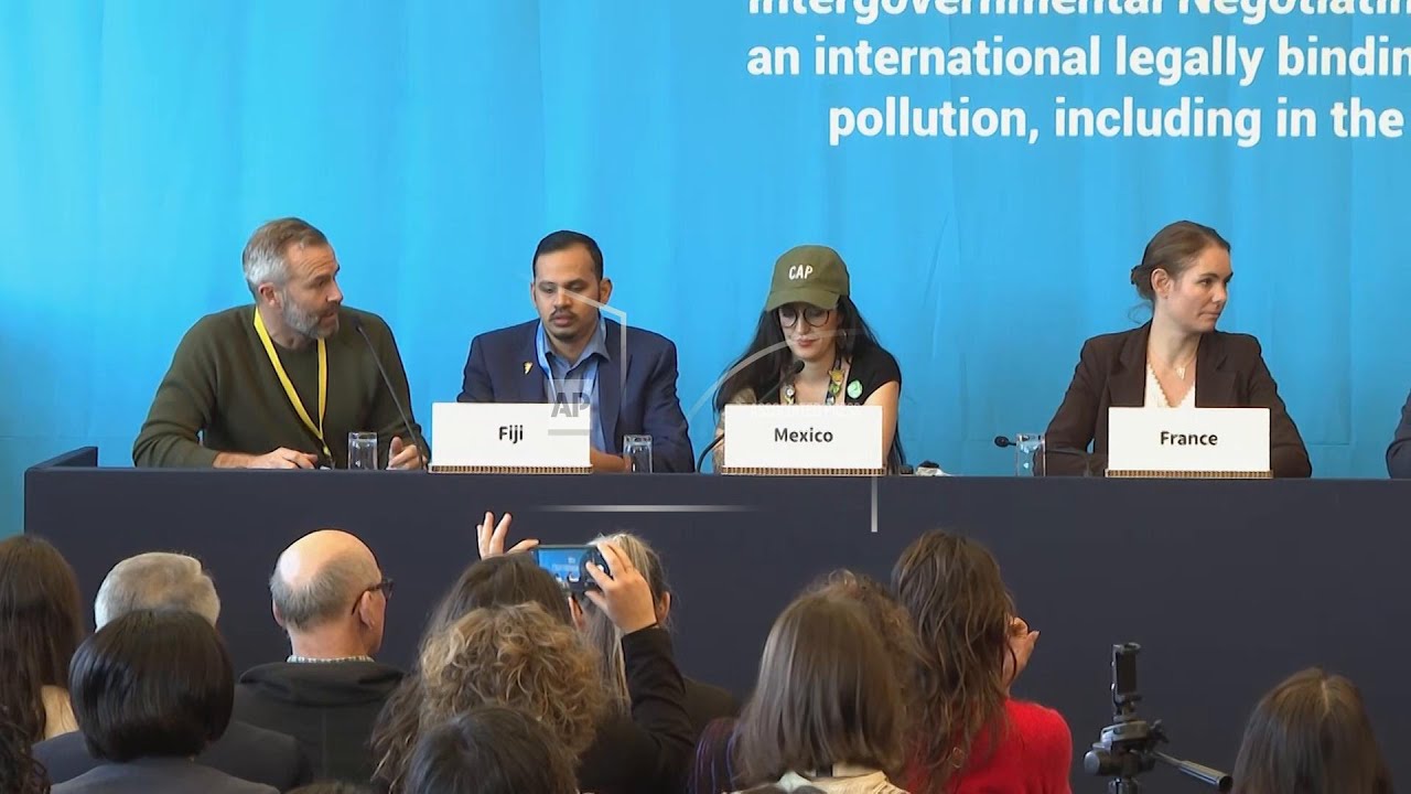 Calls for strong plastic pollution treaty at talks in Busan - YouTube