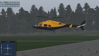 Bell 222 Aircraft Review - Boston Class B - With Vatsim ATC