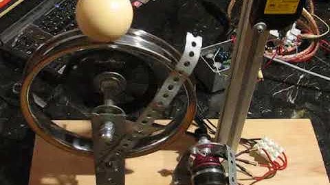 Ball on Wheel, speed control, cascaded PID controller, closed loop, STM32 F103 (ST Microelectronics)