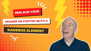 How to replace your header (or footer) with a Kadence element