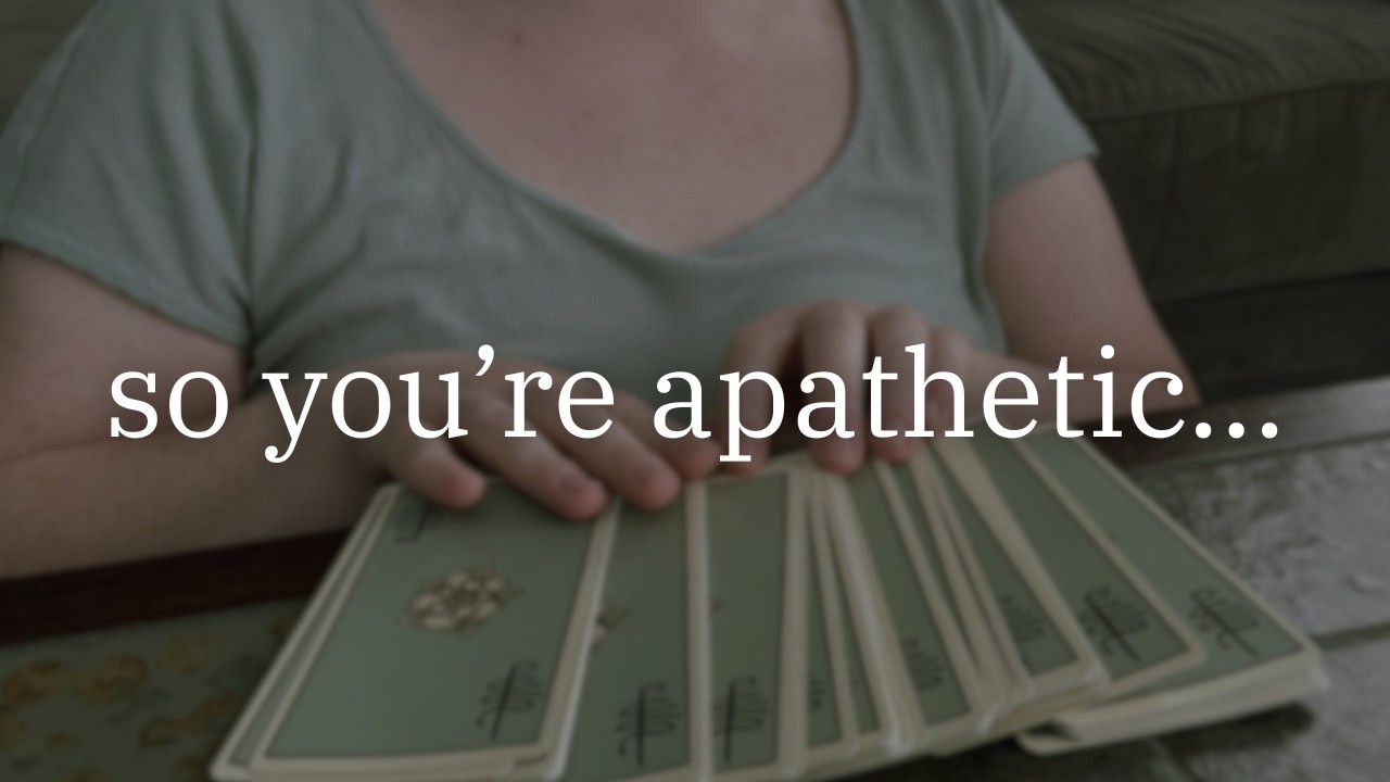 Click here if you're feeling apathetic.