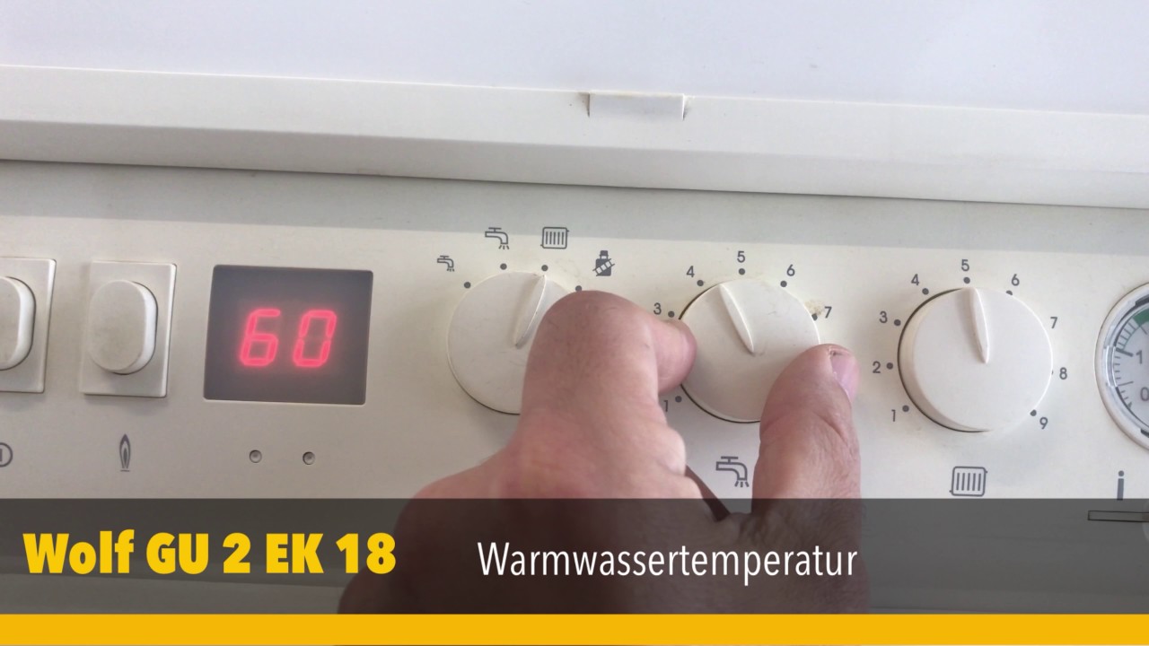 Wolf Gastherme Temperatur Einstellen