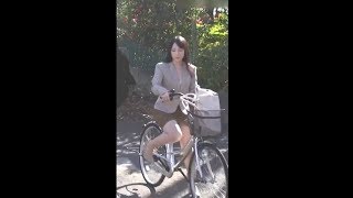 Riding a bicycle