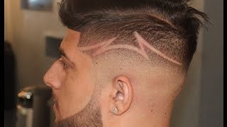 Barber Tutorials| Undercut Fade Design |Comb Over Fade| by Zay The Barber