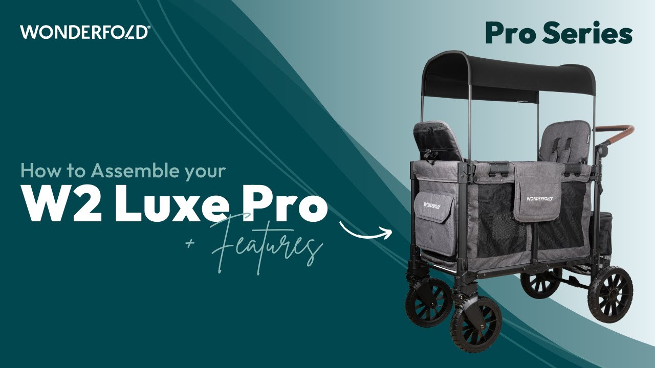 W2 Luxe Pro Double Seater Stroller Wagon (2 Seater) | WonderFold