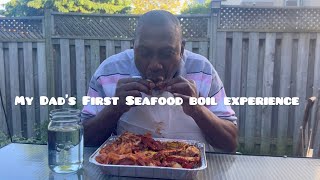 Jamaican Dad's First Seafood Boil Seafood Boil Mukbang (Absolutely Hilarious)