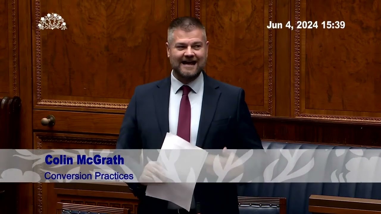 Conversion Practices Motion - NI Assembly Plenary Session  - Tuesday 4th June 2024
