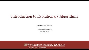 Introduction to Evolutionary Algorithms