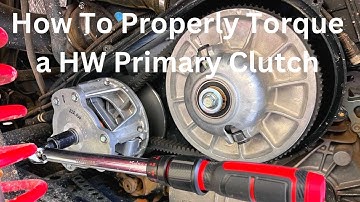 How to Torque a Hunterworks Primary Clutch (Polaris)