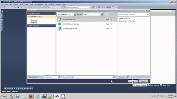 ASP.NET in Two Minutes Or Less: Create a New Website Project