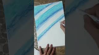 Beach Painting full tutorial for kids