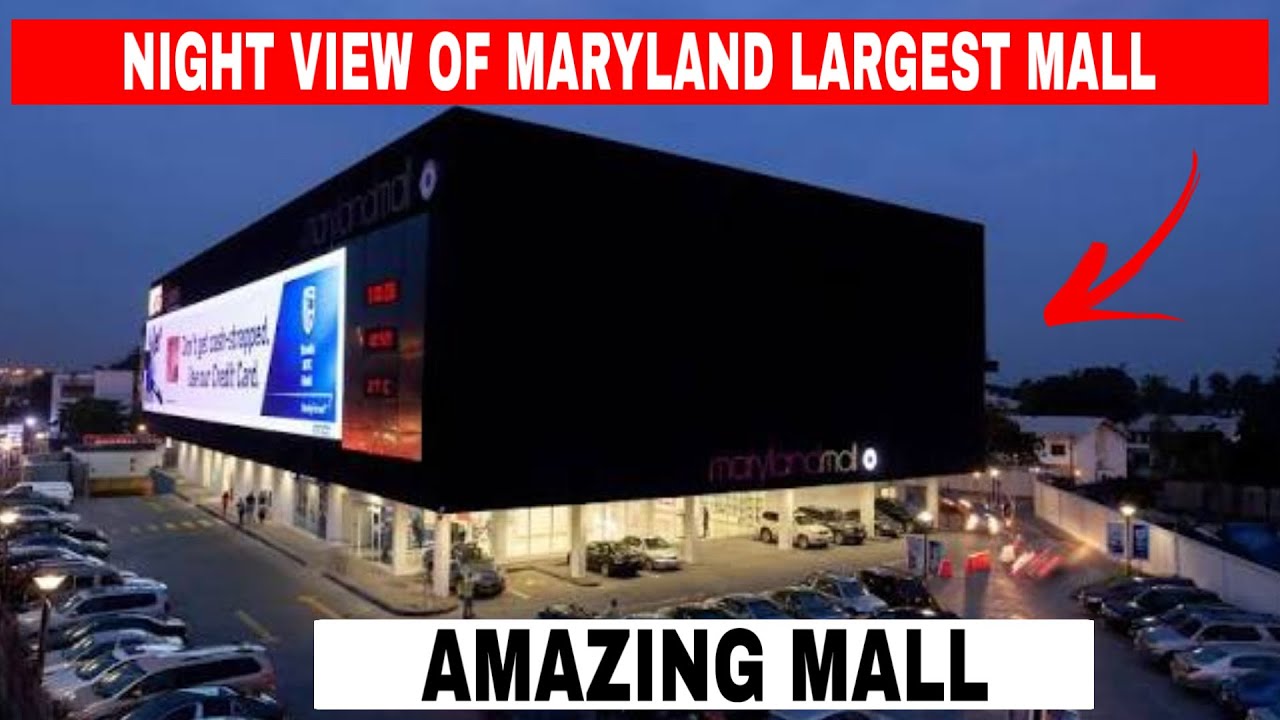Вы не поверите, как красиво выглядит торговый центр Maryland Mall ночью!