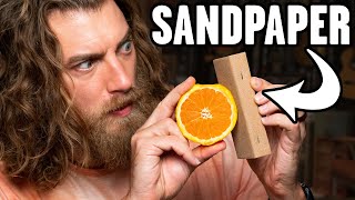 Peeling Foods With Sandpaper