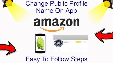 How To Change Amazon Public Profile Name On App