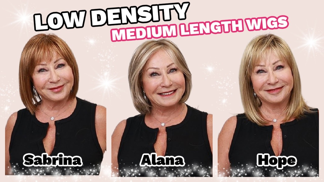 Low Density Medium Length Wigs (3 Lightweight, Natural Styles) | Godiva ...