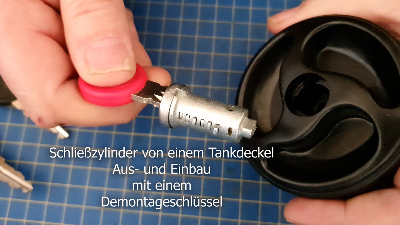 Schließzylinder Aus- / Einbau ZADI Tankdeckel - YouTube