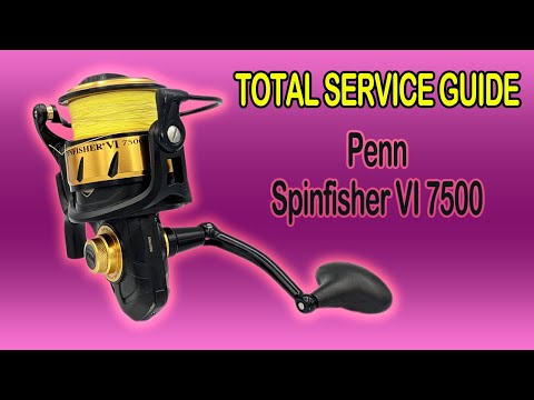 How to FULL service  Penn Spinfisher VI 7500 Spinning Reel