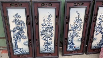 TRANH TỨ QUÝ TÙNG TRÚC CÚC MAI ĐẲNG CẤP