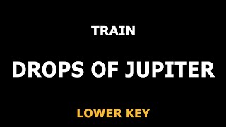 Train - Drops Of Jupiter - Piano Karaoke [LOWER KEY]