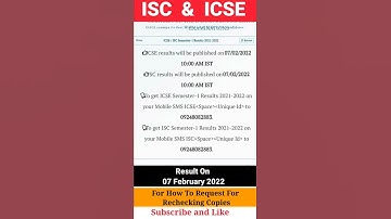 ISC ICSE Result