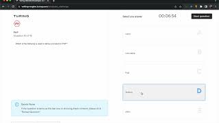 I passed the PHP Quiz on Turing.com | 2023