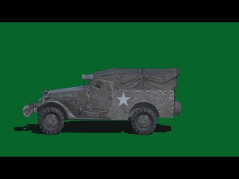 vehicle green screen // Army vehicle green screen