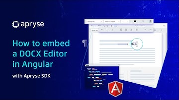 How to embed a DOCX Editor in Angular with Apryse SDK